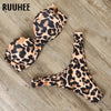 Image of RUUHEE Bikini Swimwear Women Swimsuit 2019 Leopard Brazilian Bikini Set Push Up Bathing Suit Female Summer Beach Wear Biquini
