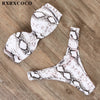 Image of RXRXCOCO Sexy Push Up Bikini Women Swimsuit 2019 Bandeau Beach Wear Brazilian Bikini Set Swimwear Bathing Suit Swimming Suits