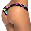 Image of Red flower V shape sexy brazilian bikini bottom brasil Female thong swimsuit tanga micro briefs Mini Bather Swimwear Women K87B