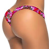 Image of Red flower V shape sexy brazilian bikini bottom brasil Female thong swimsuit tanga micro briefs Mini Bather Swimwear Women K87B