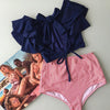 Image of Ruffle High Waist Bikini 2020 Swimwear Women Swimsuit Push Up Bikinis Women Biquini Print Swimsuit Female Beachwear Bathing Suit