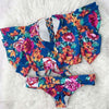Image of Ruffle High Waist Bikini 2020 Swimwear Women Swimsuit Push Up Bikinis Women Biquini Print Swimsuit Female Beachwear Bathing Suit