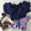 Image of Ruffle High Waist Bikini 2020 Swimwear Women Swimsuit Push Up Bikinis Women Biquini Print Swimsuit Female Beachwear Bathing Suit