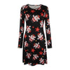 Image of S-5XL Plus Size Tunic Autumn Women Dresses Casual Cartoon Print Christmas Dress Casual Loose Long Sleeve Party Dress Vestidos