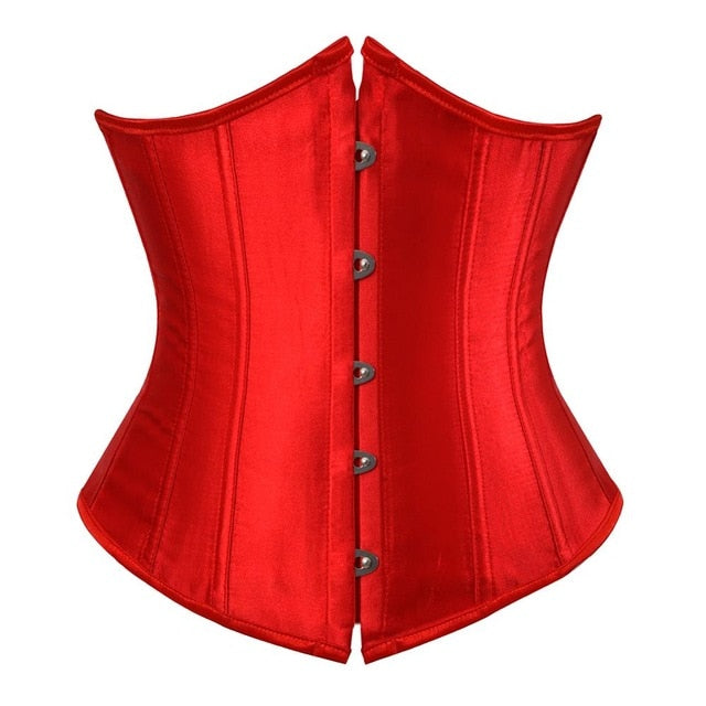 SEXY Gothic Underbust Corset and Waist cincher Bustiers Top Workout Shape Body Belt Plus size Lingerie S-6XL