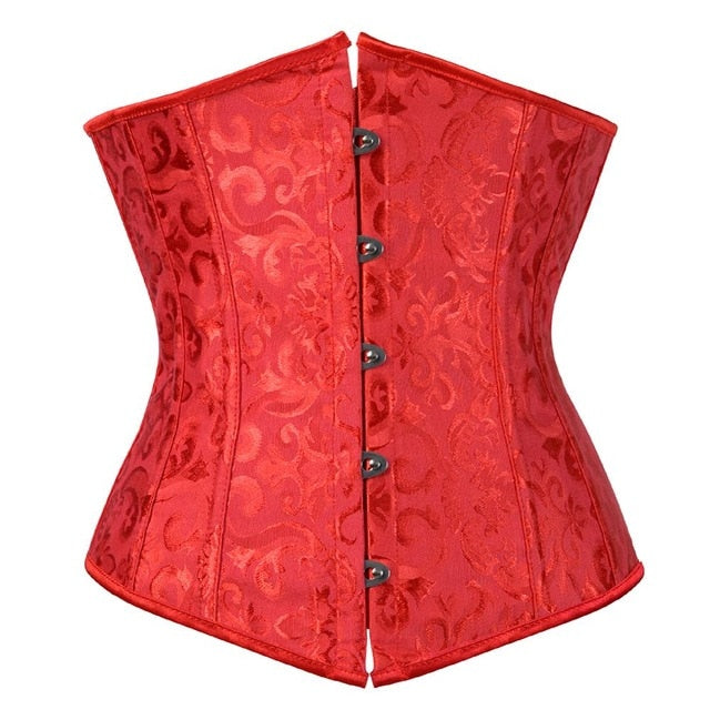 SEXY Gothic Underbust Corset and Waist cincher Bustiers Top Workout Shape Body Belt Plus size Lingerie S-6XL