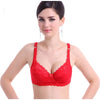 Image of SVOKOR Women Bras Fashion Casual Sexy V-neck Solid Color Chest Pad Lace Sling Nylon Breathable Elasticity Comfortable Women Bras