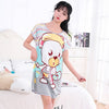 Image of Sanderala Women Print Cartoon Sexy Sleepwear Round Neck Lingerie Cute Nightdress Strap Thin Female Underwear Nighty Home Wear