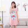 Image of Sanderala Women Print Cartoon Sexy Sleepwear Round Neck Lingerie Cute Nightdress Strap Thin Female Underwear Nighty Home Wear