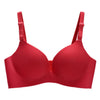 Image of Seamless Bras for Women Push Up Wire Free Adjustable Sexy Bra Straps Bright Summer Lingerie Bras Solid Breathable Underwear