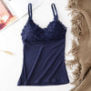 Image of Seamless Cotton Tops For Women Band lingerie Pad Vest Tube Top Summer Tank Top Cross Straps One-piece Underwear Camisoles #F