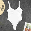 Image of Sexy 2019 Women Swimwear Ribbed Underwired One Piece Swimsuit Female Bather Bathing Suit Swim Lady Bodysuit V1607
