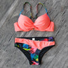Image of Sexy 2020 Bikini Swimsuit Women Swimwear Push Up Bikinis Set Leaf Print Female High Waist Swimming Suits for Bathing Suit