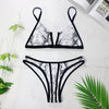 Image of Sexy Bandeau Bikinis 2019 New V Neck Bikini Swimsuits Push Up Swimwear Female Brazilian Bikini Set Bathing Suits Biquini 3418
