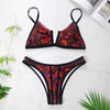 Image of Sexy Bandeau Bikinis 2019 New V Neck Bikini Swimsuits Push Up Swimwear Female Brazilian Bikini Set Bathing Suits Biquini 3418