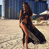 Image of Sexy Beach Cover Up Leopard Print Beach Women Bikini Cover-ups Beachwear Female Swimsuit Cover Up Dress Swimwear Beach Tunic