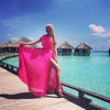Image of Sexy Beach Cover Up Leopard Print Beach Women Bikini Cover-ups Beachwear Female Swimsuit Cover Up Dress Swimwear Beach Tunic