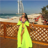 Image of Sexy Beach Cover Up Leopard Print Beach Women Bikini Cover-ups Beachwear Female Swimsuit Cover Up Dress Swimwear Beach Tunic