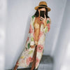 Image of Sexy Beach Cover Up Leopard Print Beach Women Bikini Cover-ups Beachwear Female Swimsuit Cover Up Dress Swimwear Beach Tunic