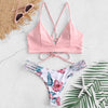 Image of Sexy Bikinis Women 2019 Micro Bikini Set Push Up Cut Flower Two Piece Swimsuit Female Bandage Swimwear Bathing Suit Biquini