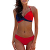 Image of Sexy Bikinis Women Swimsuit High Waisted Bathing Suits Swim Halter Push Up Bikini Set Pachwork Plus Size Swimwear Beachwear #815