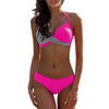 Image of Sexy Bikinis Women Swimsuit High Waisted Bathing Suits Swim Halter Push Up Bikini Set Pachwork Plus Size Swimwear Beachwear #815