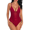 Image of Sexy Bodysuit for Women Sexy Bodycon Deep V-neck Sleeveless  Body Suit Sexy Lingerie Playsuit Romper Lace Jumpsuits Underwear #W