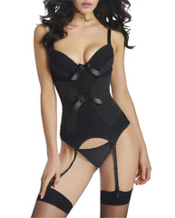 Sexy Corset and Bustier with cup Girdle Set with Straps Belt Breathable Fabric High Elasticity Lingerie Plus Size