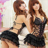 Image of Sexy Costumes Women Erotic Lingerie Hot Dress Set Underwear Backless Lace Clothing Sex Toys Uniform +G-string Exotic Apparel 25