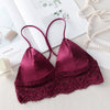 Image of Sexy Crop Top Women Satin Silk Camis Bralette Beauty Back Lace Tube Top Strap Padded Bra топ