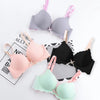Image of Sexy Deep U Bras For Women Push Up Lingerie Seamless Bra Wireless Bralette Plunge Bow Brassiere Female Underwear Intimates #D