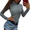 Image of Sexy Female Body Autumn Top Bodycon Bodysuit Feminino Mujer Skinny Solid Club Stretchy Red Rompers Winter Jumpsuit Long Sleeve