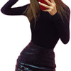 Image of Sexy Female Body Autumn Top Bodycon Bodysuit Feminino Mujer Skinny Solid Club Stretchy Red Rompers Winter Jumpsuit Long Sleeve