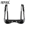 Image of Sexy Female Women Black Adjustable Spaghetti Straps Bra Lingerie Wetlook Faux Leather Open Cup Bra Top for Clubwear Nightwear