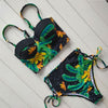 Image of Sexy Floral Print High Waist Swimsuit 2020 Bikini Push Up Swimwear Women Vintage Biquini Bathing Suit  Maillot de Bain Femme XXL