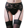 Image of Sexy Lingerie Hot Garter Belt Set Sexy Lace Porn Babydoll Lingerie Garter Belt+G-string Stockings Exotic Costumes Sexy Underwear
