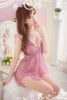 Image of Sexy Nightgown Women Sleeveless Strap Nightwear Sleepwear Female Wear Night Erotic Dress Sleepshirt ultra-thin transparent H5