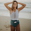 Image of Sexy One Piece Swimsuit 2019 Swimwear Women Monokini Bodysuit Bandage High Waist Swimsuit Female Bathing Suits Summer Beach Wear