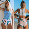 Image of Sexy One Piece Swimsuit 2019 Swimwear Women Monokini Bodysuit Bandage High Waist Swimsuit Female Bathing Suits Summer Beach Wear