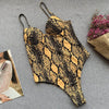 Image of Sexy Push up Underwired Swimwear One Piece Swimsuit Women 2019 High cut Monokini Female Trikini Ribbed Bathing Suit Bodysuit