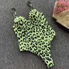 Image of Sexy Push up Underwired Swimwear One Piece Swimsuit Women 2019 High cut Monokini Female Trikini Ribbed Bathing Suit Bodysuit