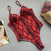 Image of Sexy Push up Underwired Swimwear One Piece Swimsuit Women 2019 High cut Monokini Female Trikini Ribbed Bathing Suit Bodysuit