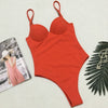 Image of Sexy Push up Underwired Swimwear One Piece Swimsuit Women 2019 High cut Monokini Female Trikini Ribbed Bathing Suit Bodysuit
