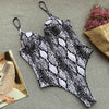 Image of Sexy Push up Underwired Swimwear One Piece Swimsuit Women 2019 High cut Monokini Female Trikini Ribbed Bathing Suit Bodysuit