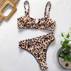 Image of Sexy Snake Print Bikini 2019 Female Swimsuit Women Swimwear Thong Push Up Bikinis Set High Waist Swimming Suits for Bathing Suit