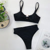 Image of Sexy Snake Print Bikini 2019 Female Swimsuit Women Swimwear Thong Push Up Bikinis Set High Waist Swimming Suits for Bathing Suit