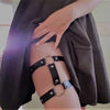 Image of Sexy Stocking belt Bondage Leather Belts Garter Harness Suspenders Garters Adjustable Leather Leg Harness Body Bondage For Women