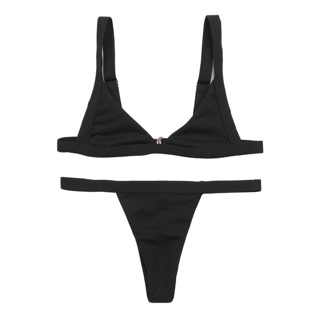 Sexy Swimwear Women micro bikini 2019 mujer Swimsuit Women swimming suit Bikinis Set Vintage Beach biquinis feminino