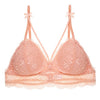 Image of Sexy Wireless Bralette For Women 3/4 Cup Female Lace Bra Unlined Underwear Fashion 6 Colors Backless Crop Top Wire Free Lingerie