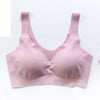 Image of Sexy Women Bras Push Up Gather Bralette Seamless Bra Wire Free Soutien Gorge Femme Comfort Underwear Solid Color Vest Brassiere